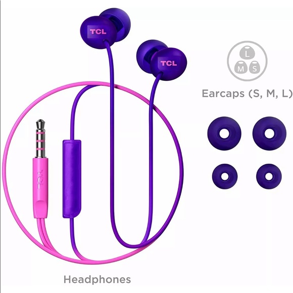 NWT TLC SOCL Sunrise Purple In-ear Headphones - Picture 12 of 13